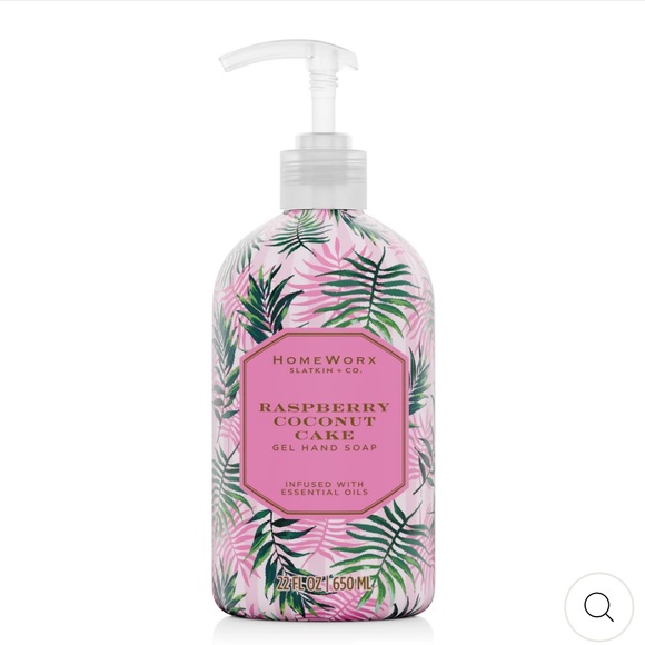 SLATKIN + CO RASPBERRY COCONUT CAKE GEL HAND SOAP 22 FL oz /650 ML - Picture 1 of 3